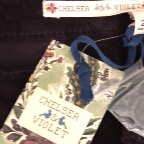 Chelsea & Violet Stretch Corduroy Eggplant Aurora Borealis Mini Skirt Medium - Picture 6 of 6